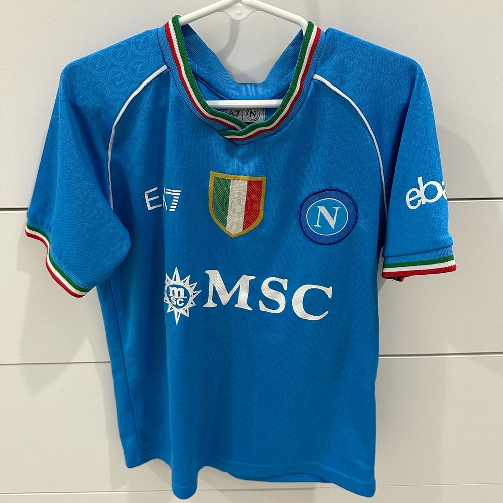 Napoli Kids Soccer Jersey Size 20 (6-7 years)